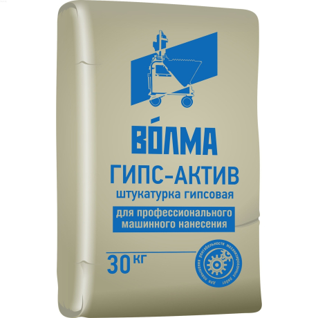 Штукатурка гипсовая ВОЛМА-Гипс-Актив 30кг Штукатурка гипсовая ВОЛМА-Гипс-Актив 30кг